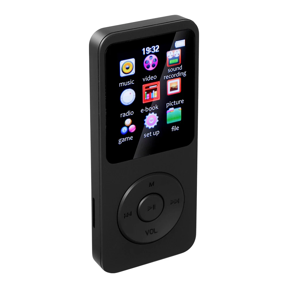 MP3 MP4 Player Portable HiFi Music Player 1.8in Color Screen Bluetooth-Compatible5.0 Sports MP3 Player Gift for Kid