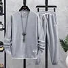 Men's Tracksuit 2 Piece Waffle Hoodie Sweatsuits Sets Athletic Jogging Suits Spring Autumn Casual Sports Suit Fashion Tracksuit 3