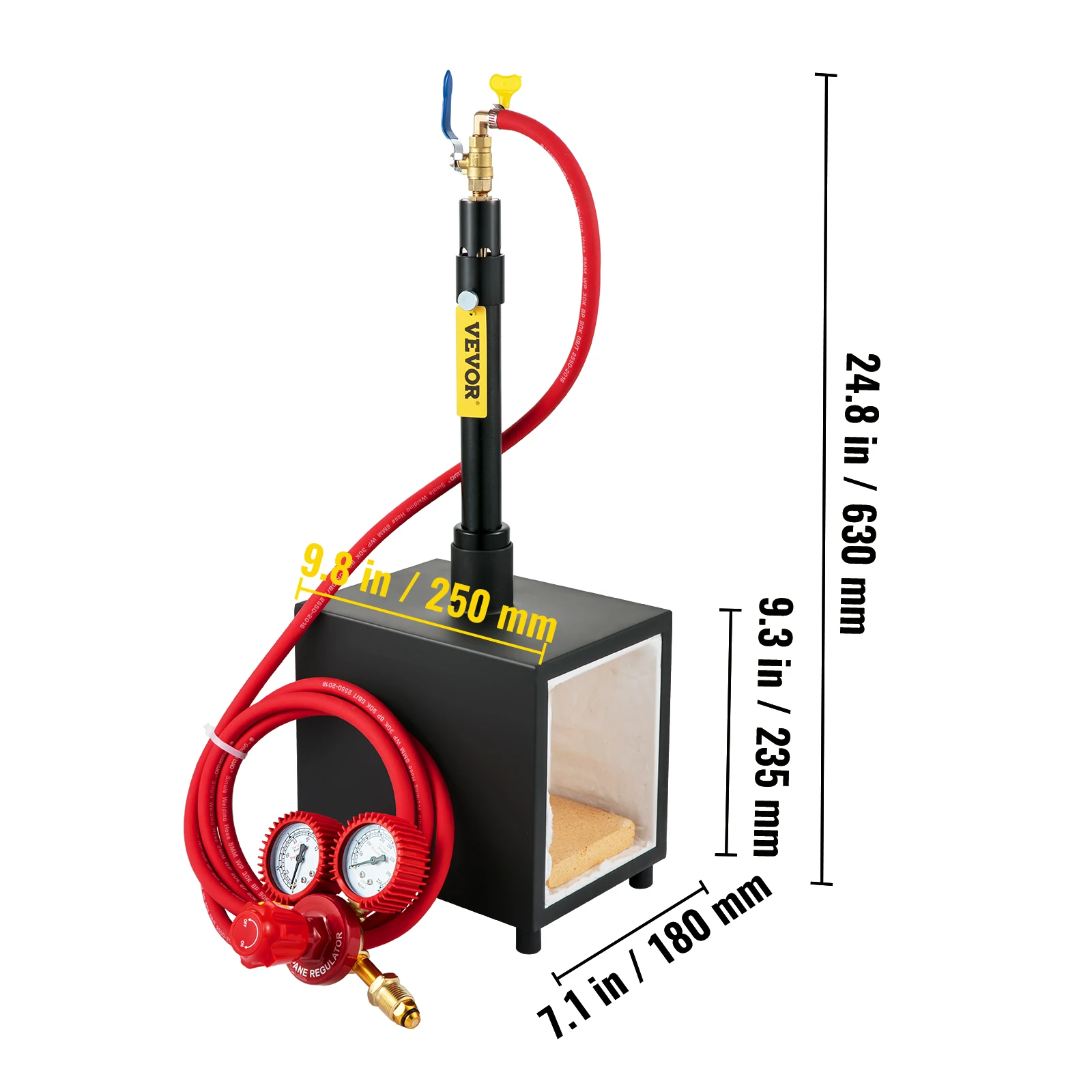 DFPROF2 Fragua de Gas Fragua de Propano Quemador de Horno Herrero