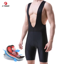 Pro Cycling Bib Shorts with 5D Gel Padding - Breathable Lycra Bike Tights - XXXL (Cycling Bib Shorts)