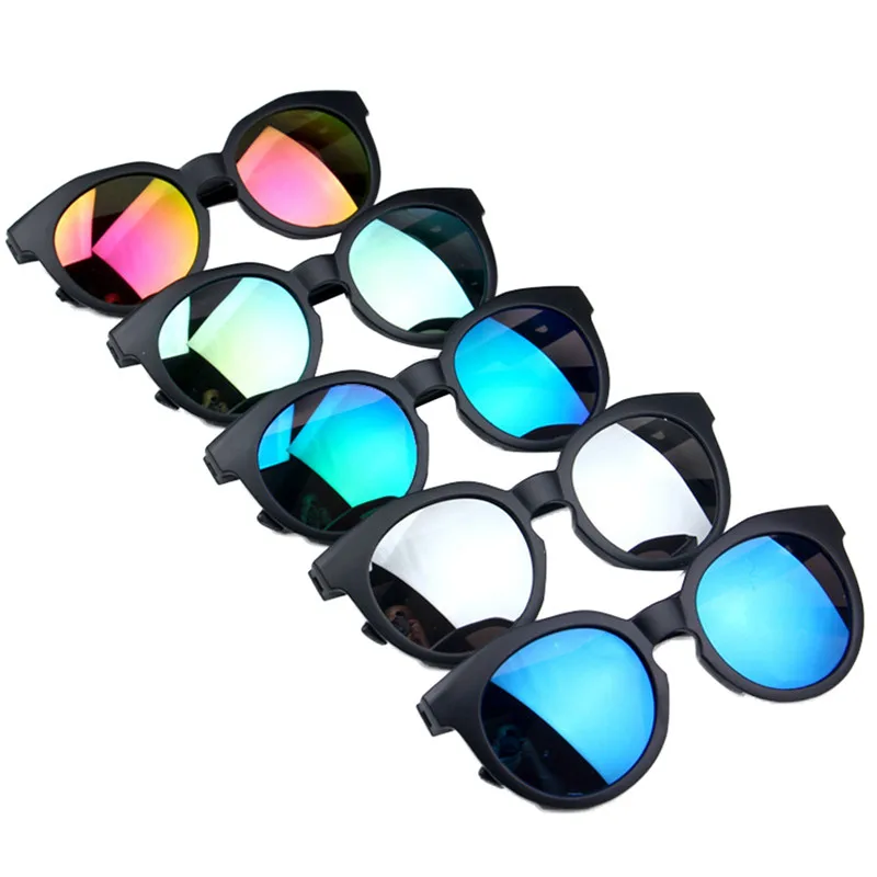

Kids Sunglasses Retro Baby Sunglasses UV400 Children Classic Solid Color Round Rubber Flexible Shades for Girls Boys 1-9Years