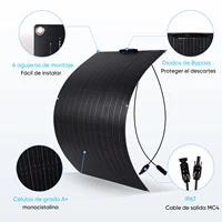 Panneau solaire flexible 110W, panneau solaire 18V, film ETFE, cellule solaire monocristalline, kits 1000W pour charge de batterie 12V, camping-car, bateau, camping 3