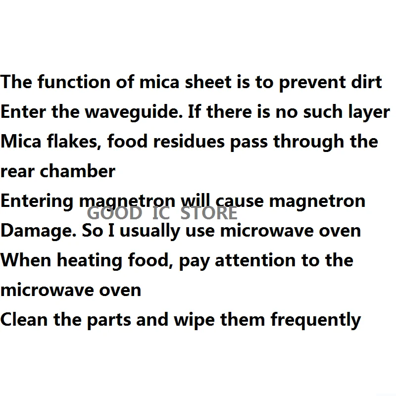 5PCS Free Shipping Galanz Original Microwave Oven Accessories Mica Insulation Board High Temperature Resistant46*126X0.5mm Thick