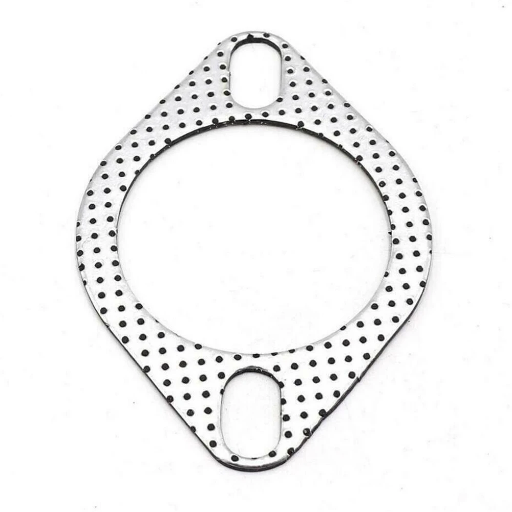 5XCar 2 Bolt High Temp Exhaust Gasket Flange 2.5in cylinder head gasket Aluminum