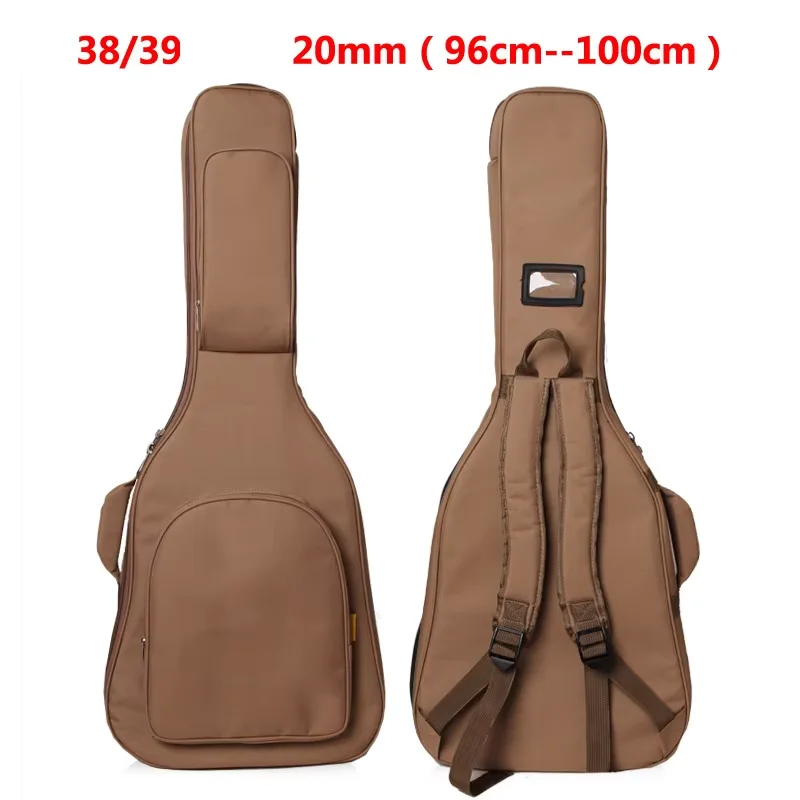 High-quality Guitar bag 16mm Thickening Guitar Gig Bag Backpack Case Cover Water-Resistant Nonwovens Interior Thicken Sponge Pad