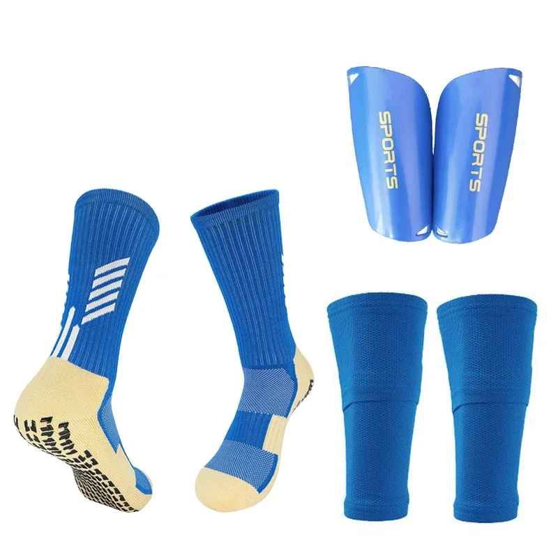 Soccer Shin Guards with Pocket Cover Calf Sleeve Non-Slip Sock Football Equipment Adults Kids