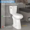 Simple Project 21 Inch High Toilet Elongated With Comfort Chair Seat, 1.28 Gpf Powerful Single Flush Extra Tall Toilet 2