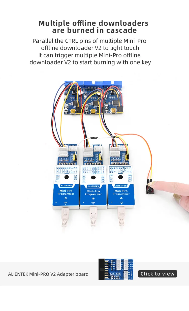 MiNI-Pro Offline Downloader V2 Programmer Downloader STM32 STM8 MM32 Universal B