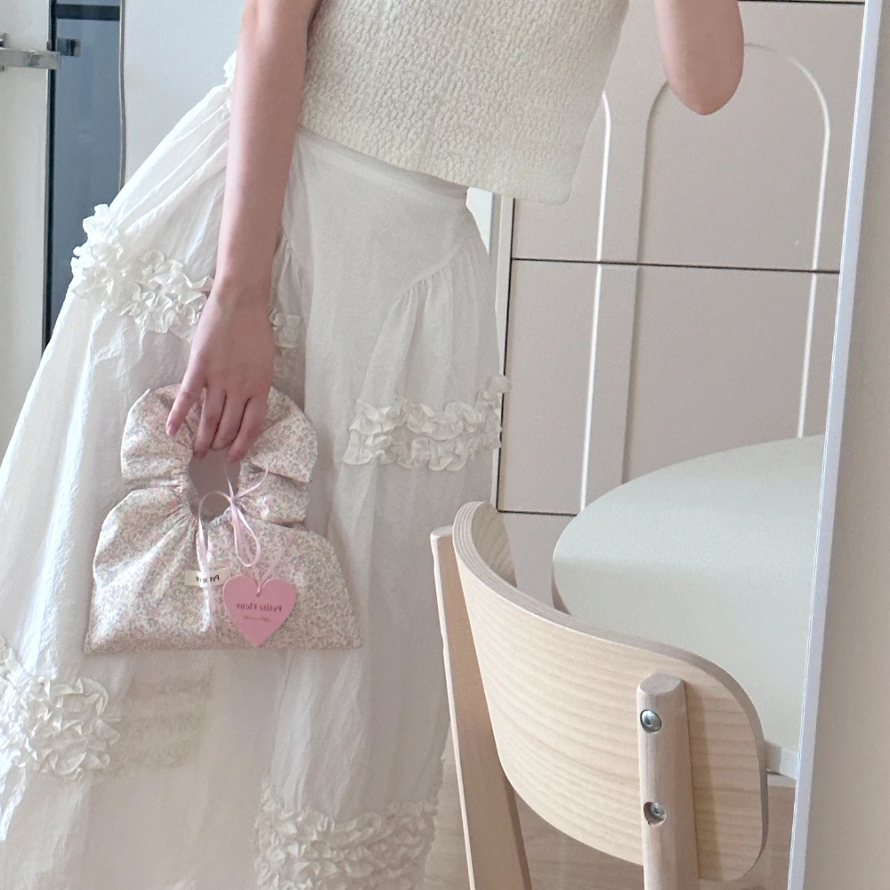 Sweet Cute Flower Mini Handbag Fashion Summer Girl Women's Personality Tote Bag Elegant Casual Dumpling Bags