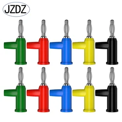 JZDZ 10pcs 4mm Banana Plug Copper Electrical Connector Adaptor 5 Colors J.10028