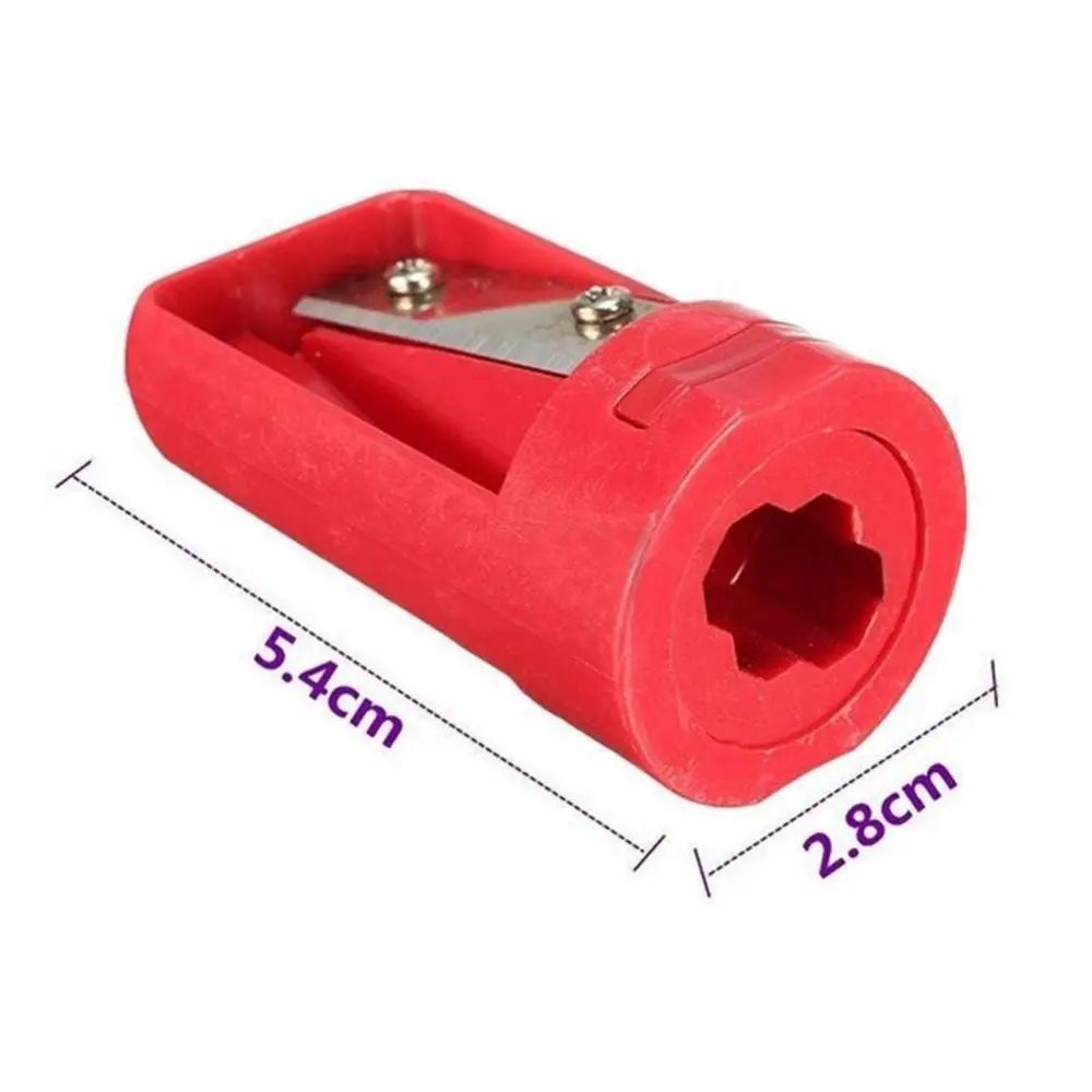 Strumento per la lavorazione del legno Taglierina manuale per matita per la lavorazione del legno Temperamatite portatile blu per carpentiere Utile e pratico per la scrittura dei compiti - immagine 6
