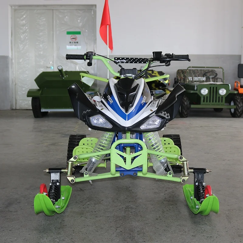 Gasoline Snow Scooter 125cc Mini Snowmobile Ski Snow Motorcycle for Adults&Child