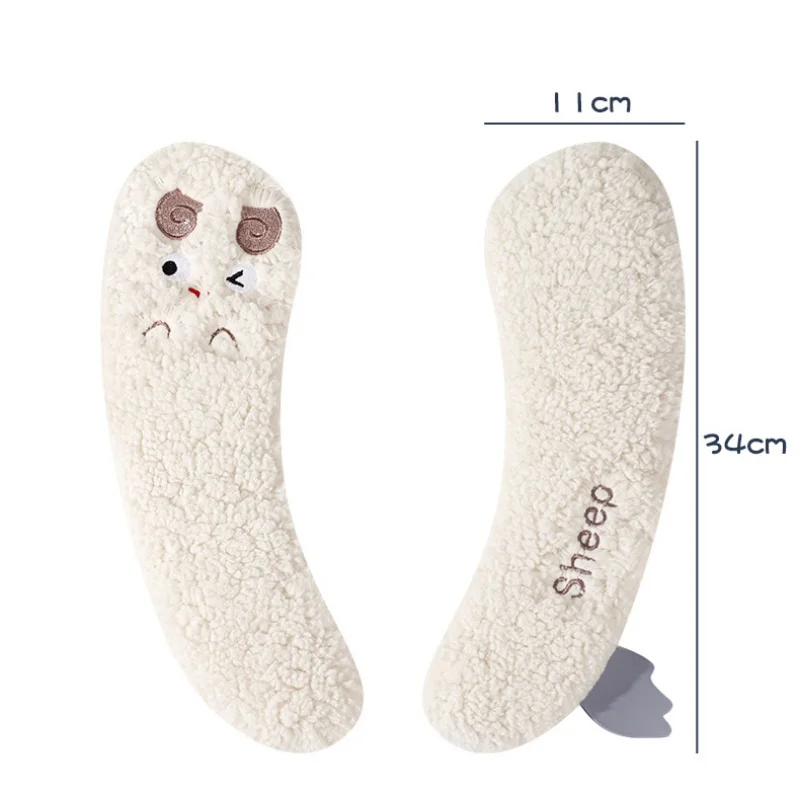 Thickened Warm Plush Sterile Toilet Seat Cover -1 Pair, Adhesive, Suitable for All Seasons, Hand Washable Polyester Material 6