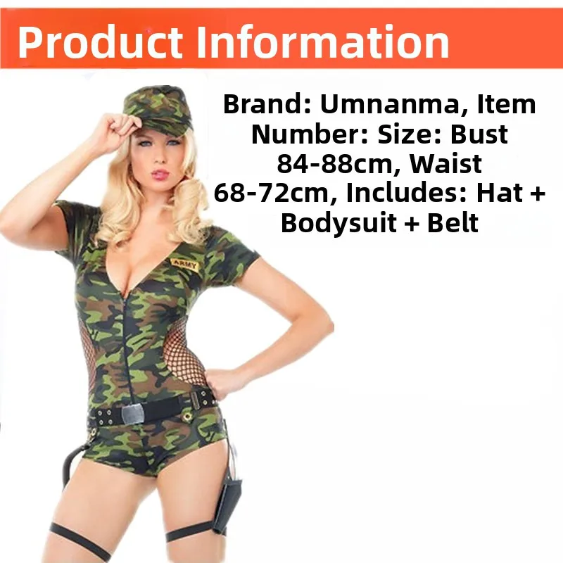 Sexy Camouflage Skirt Military orm Performance Women's Police orm Cosplay Eight-One Dance Performance Costume Women's...