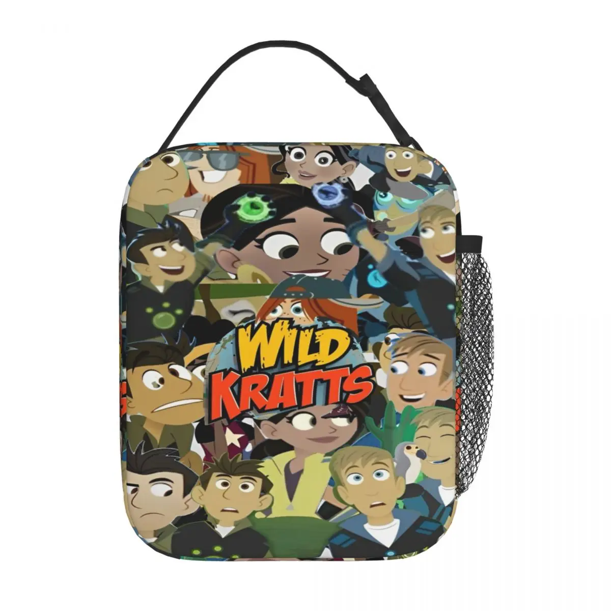 Wild Kratts Anime Accessories Insulated Lunch Bag For Picnic Food Container Portable Thermal Cooler Lunch Boxes