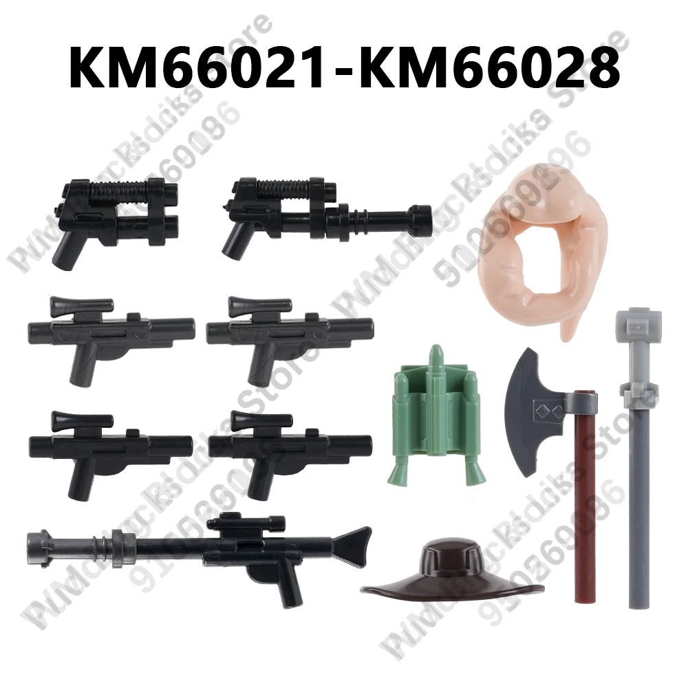 Building Block Action Figure KM66021 KM66022 KM66023 KM66024 KM66025 KM66026 KM66027 KM66028 Brick Accessorie Adult Children Toy