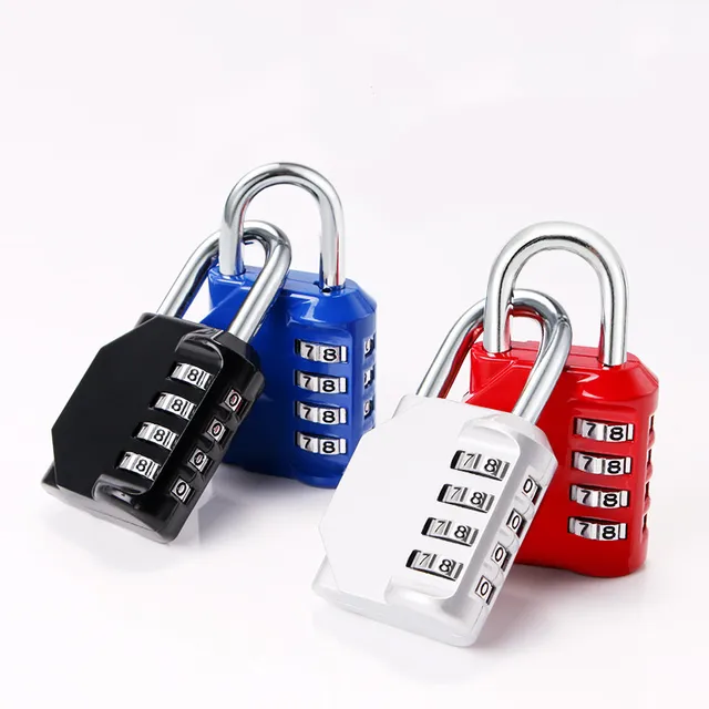 3/4 Digit Dial Combination Password Code Number Lock Padlock Safety Travel Security Lock for Luggage Backpack Suitcase Drawer 2
