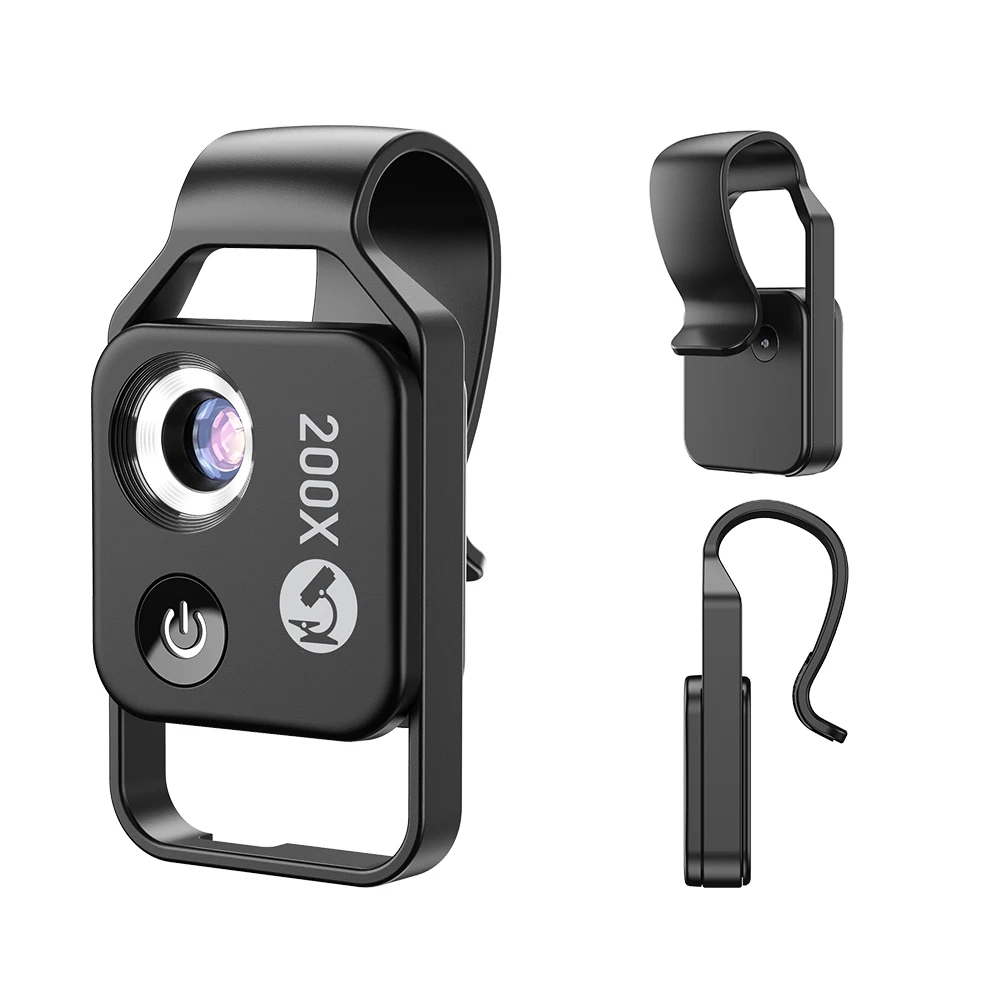 APEXEL 200X 전화 카메라 현미경 렌즈 HD 강력한 핸드폰 망원경 렌즈 휴대용 디지털 현미경 전화 매크로 Lentes