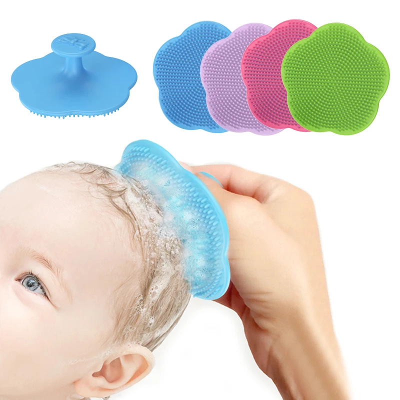 Baby Hair Brush Comb Silicone Head Massager for Baby Care