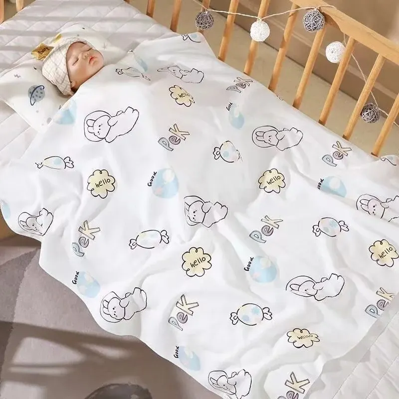 Baby Blanket Baby Bag Single Spring and Winter Pure Cotton Delivery Room With Newborn Thin Hold Wrap Towel Supplies