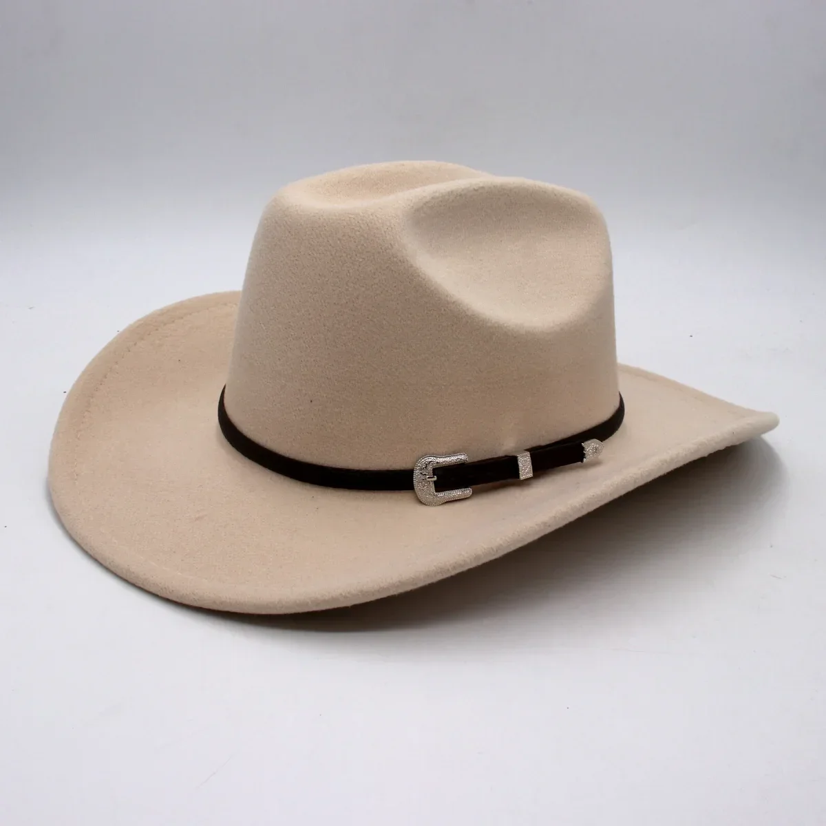 Western Retro Belt Men’s Cowboy Hat Winter Autumn Church