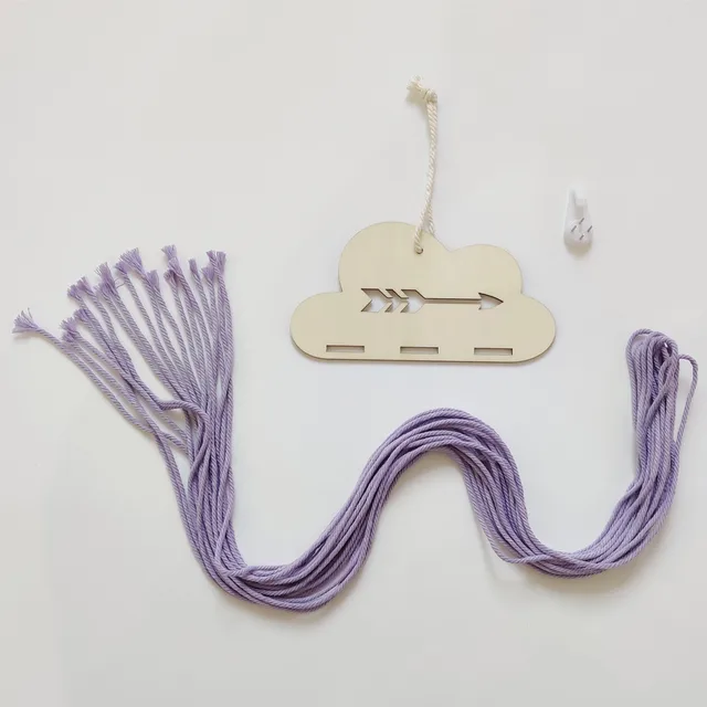 INS Nordic Wooden Cloud Baby Hair Clips Holder Princess Girls Hairpin Hairband Storage Pendant Jewelry Organizer Wall Ornaments J