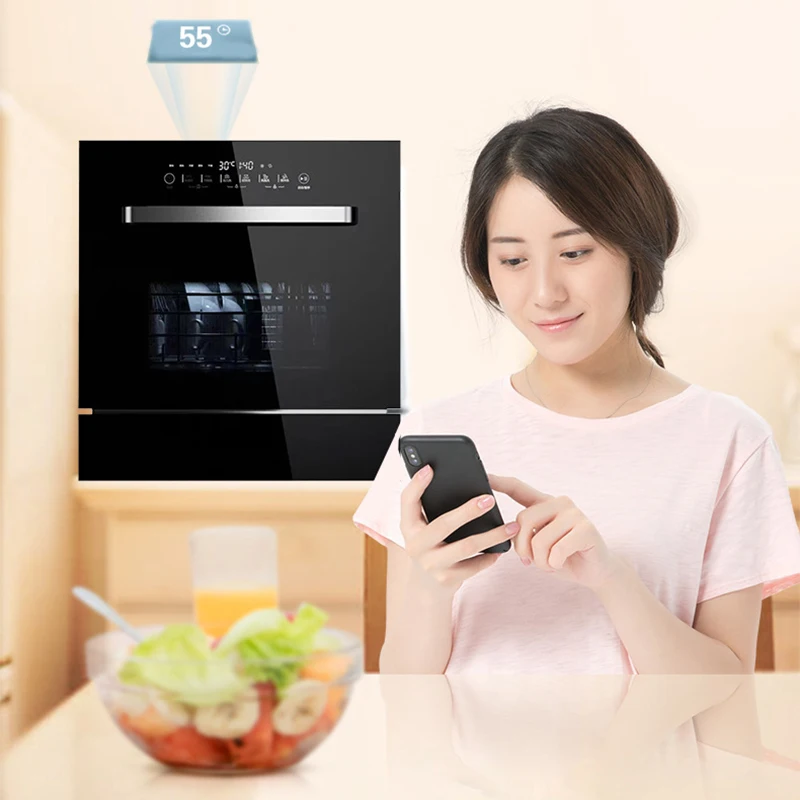 SH-Q01 Dishwasher Fully Automatic Household Embedded Smart Dishwashing and Disinfecting Machine with Drying Function 5