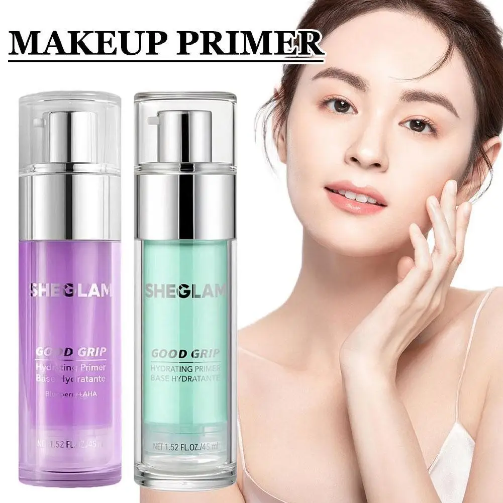 Hydrating Primer 45ml Glue Pre-Makeup Gel Moisture Oil Control Invisible Pores Long-lasting Makeup Cosmetics