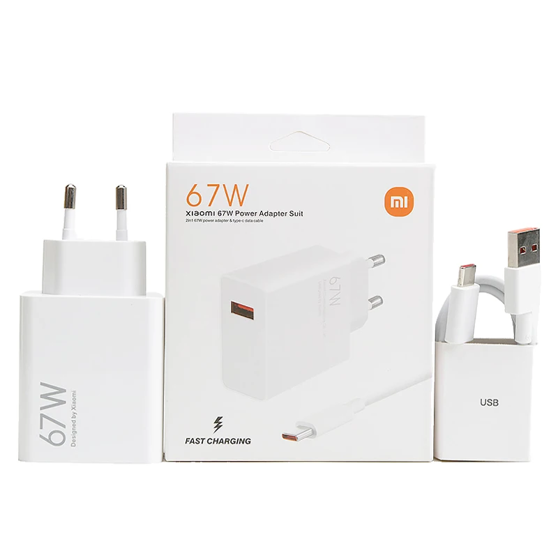 ตัวเลือกสินค้า อะแดปเตอร์ชาร์จเร็ว 67W EU สำหรับมือถือ Xiaomi