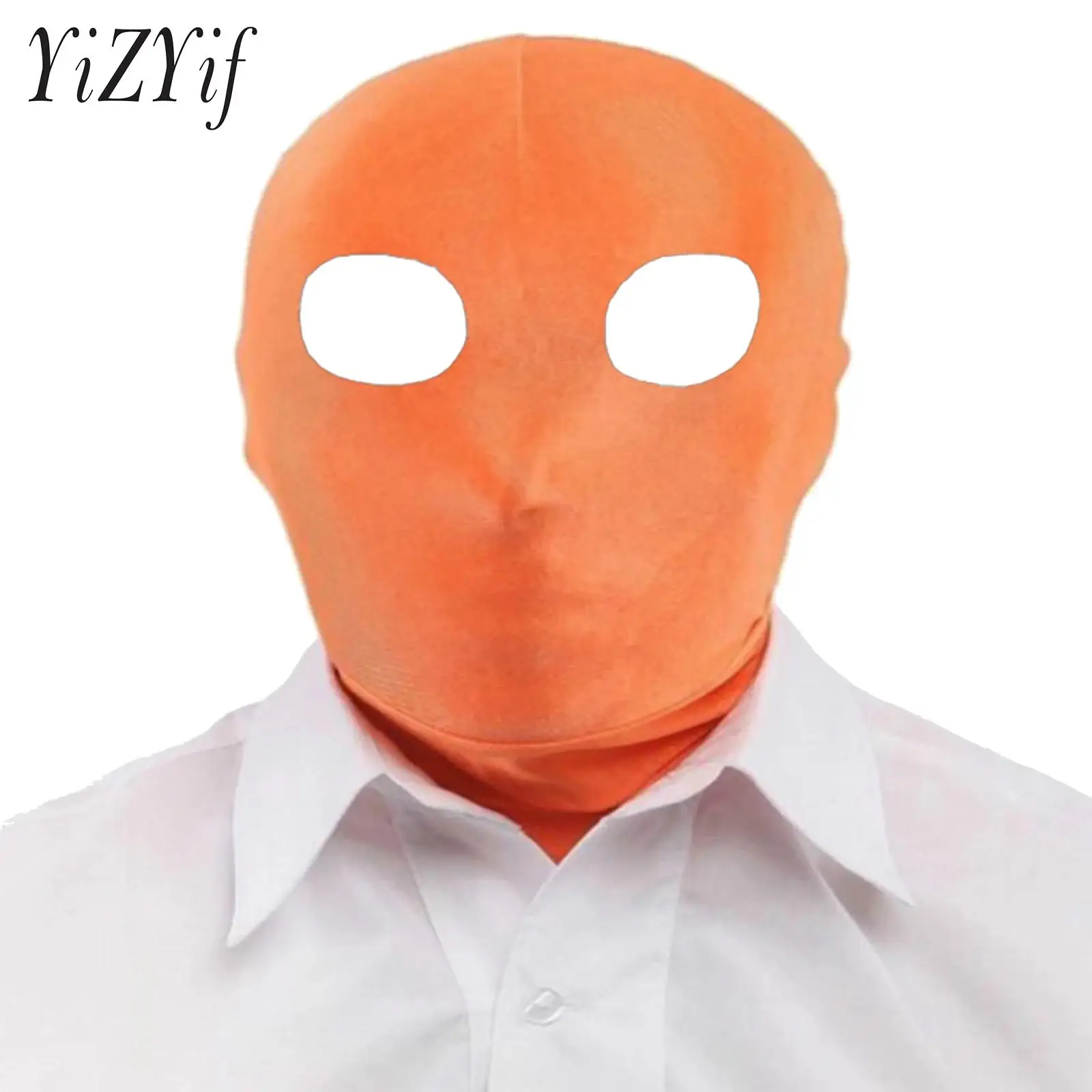 

Halloween Cosplay Costume Unisex Elastic Mask Spandex Hood Open Eyes Head Cover Fask Cover Mask for Role Play Stage Performance