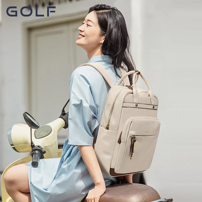 GOLF Backpack Women's  Korean Edition Trendy Oxford Canvas Fashion Versatile Women's Large Capacity Travel Bag 5