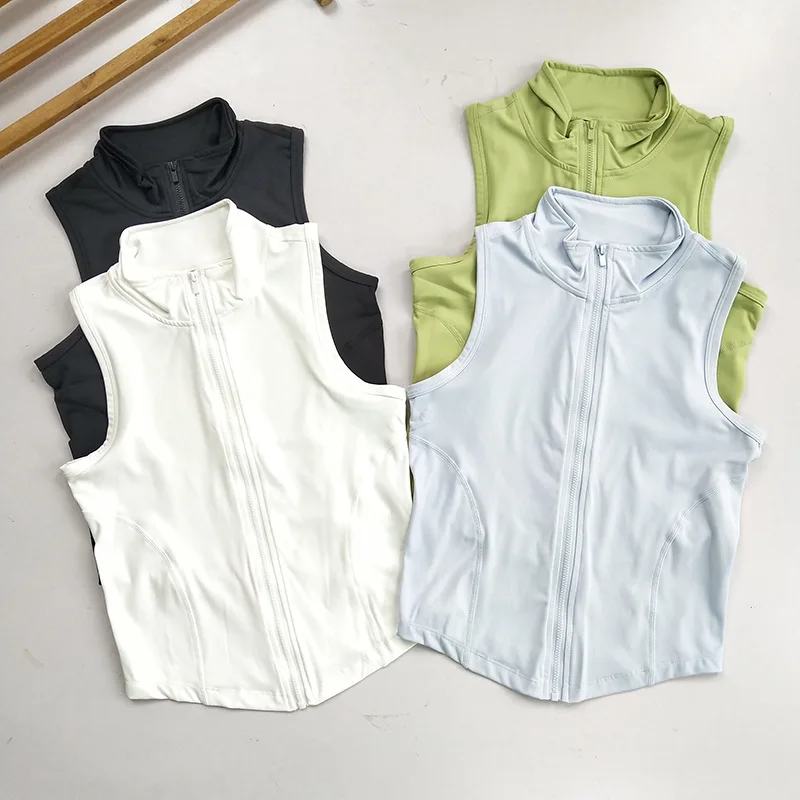 Ultimate Zip-Up Sleeveless Training Vest - Quick Dry Athletic Top for Gym, Running, Yoga & Versatile Casual Wear