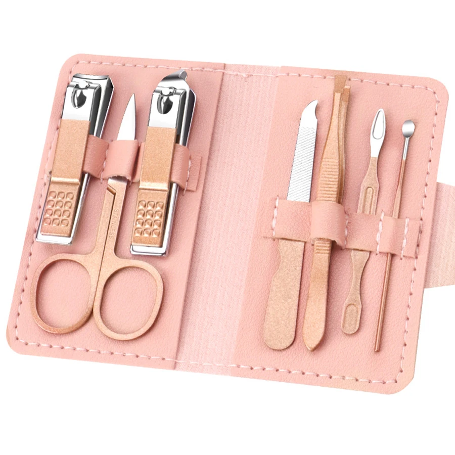 Nail Clipper Set Nail Clipper Nail Care Kit Nail Scissors Set Nail Clippers Manicure Pedicure Kit Manicure Set Manicure Sets Manicure Nail Clipper Set Nail Clippers Kit 7Pcs stainless steel Nail Clipper Set Household Manicure Beauty Tools Portable