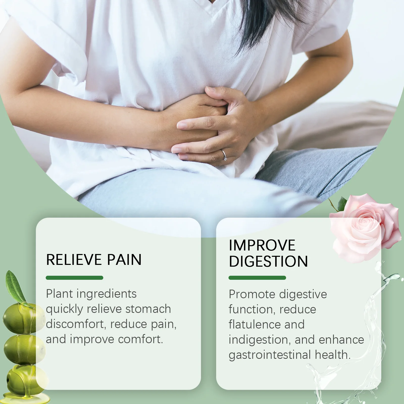 Constipation Treatment Oil Promote Digestion Health Relieve Bloating Diarrhea Improve Stomach Discomfort Flatulence Relief Care