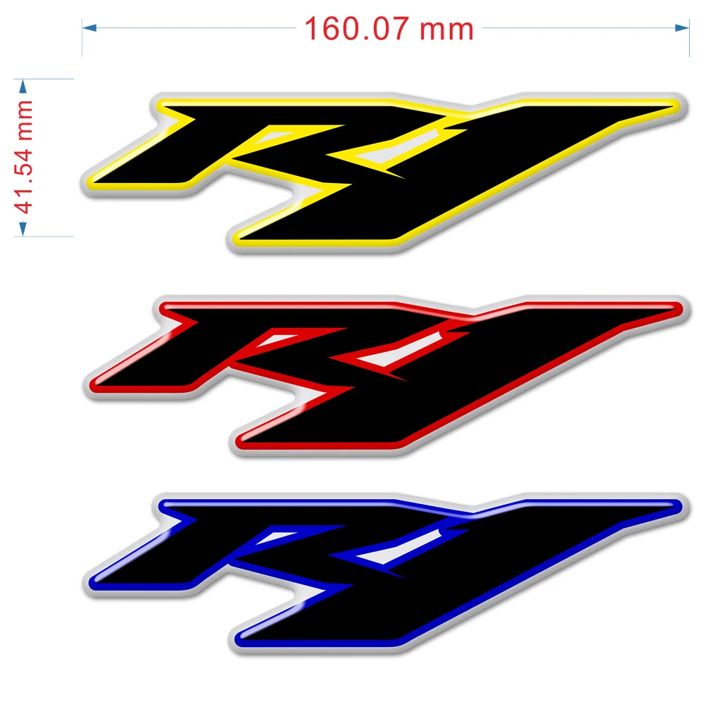 Motorcycle Stickers 3D Decals For Yamaha R1 YZF-R1 YZF 1000 2017 2018 2019 2020 Logo Badge Label Emblem Fairing Body Tank Pad