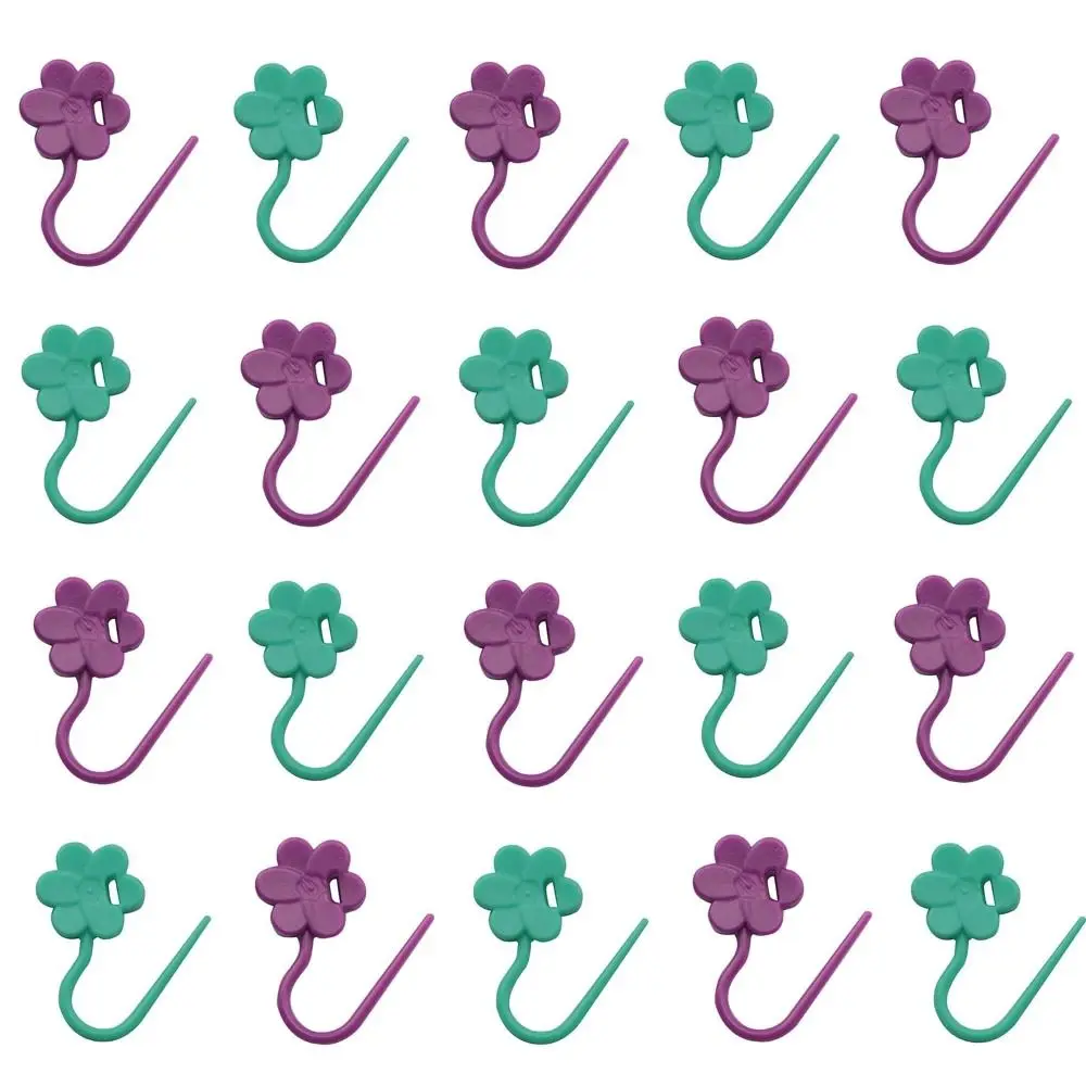 DIY Craft Marker Tools Flower Locking Stitching Marker Clip Colorful Locking Ring Big Eye Sewing Needle Metal 100Pcs