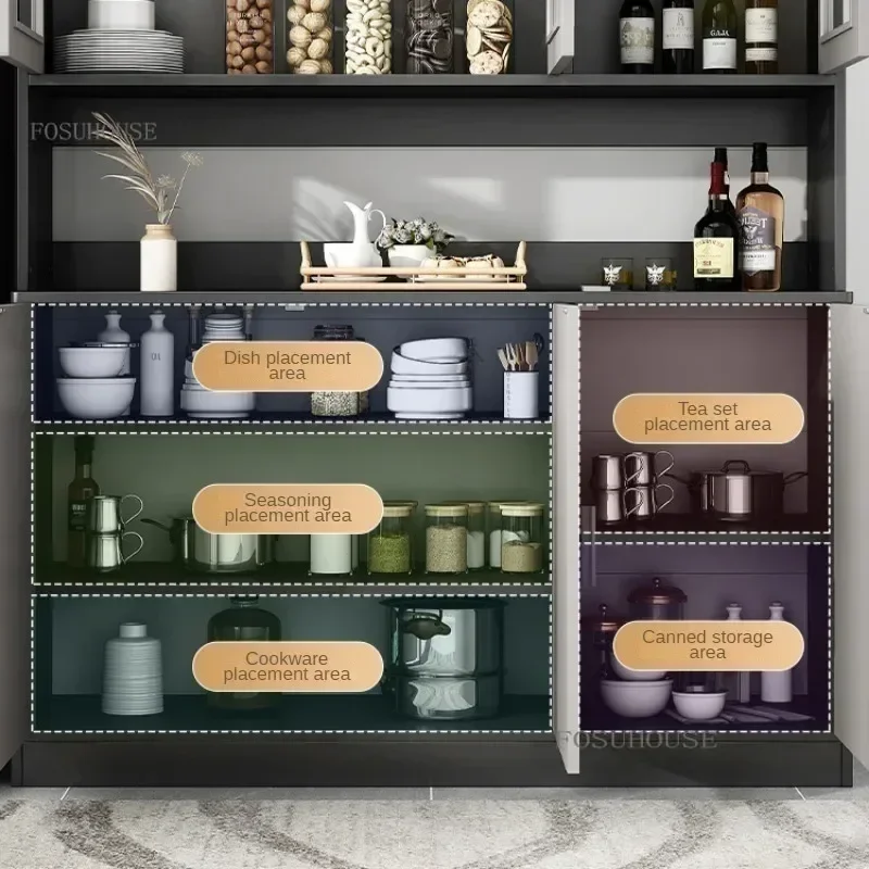 Modern Simple Wall Sideboard Home Furniture et Cabinet Tableware Storage Rack Wine Display Cabinet Kitchen Sideboard c
