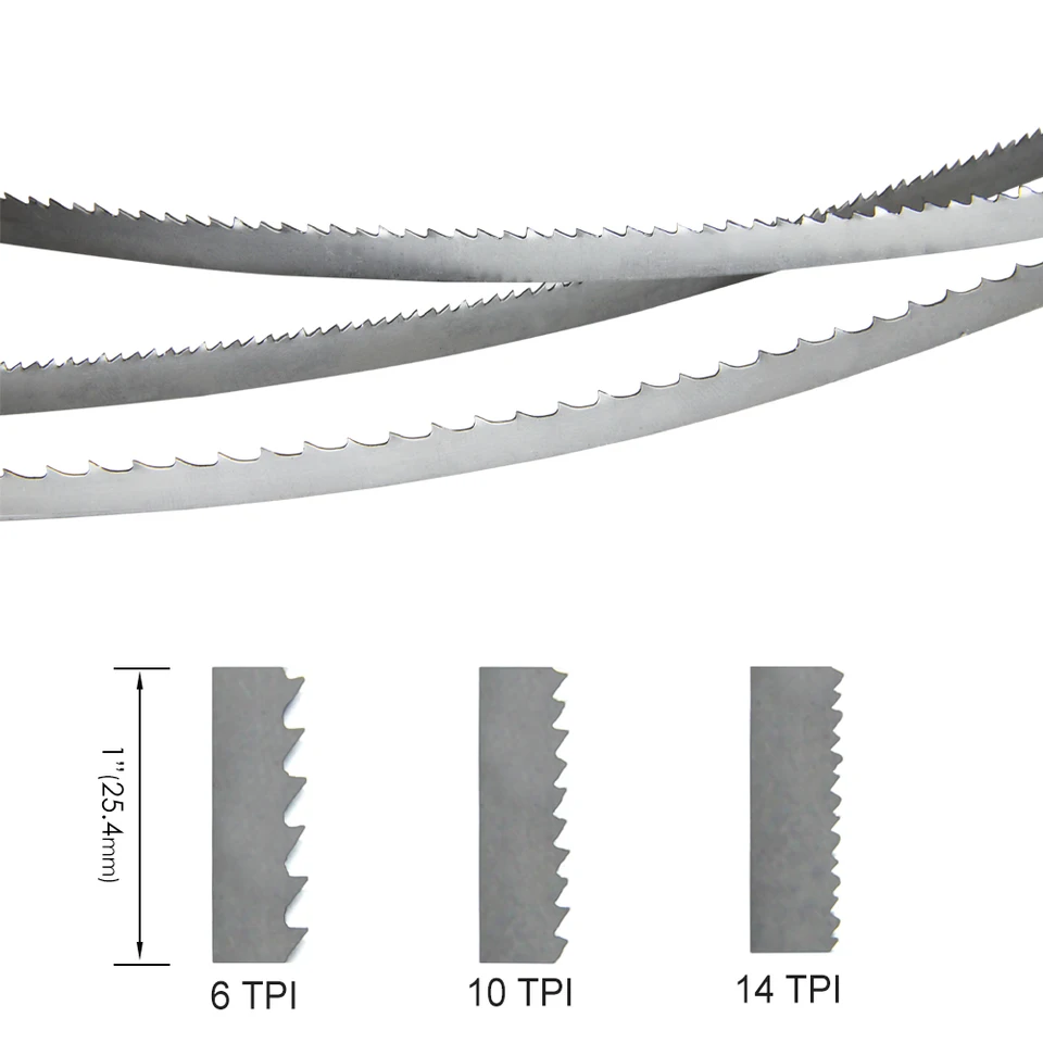 JNHGSHUAISDF Lames De Scie à Ruban Lame De Scie à Ruban 1425mm, 2 Pièces, 1425X6.35X0.35mm For Draper 8 "BS250 Nutool Fox Silverline, Scie à Ruban For Couper Le Bois(TPI 6