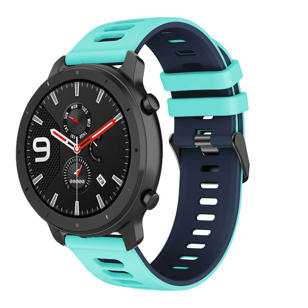 Silicone Sport Watchband – 20/22mm Replacement Strap