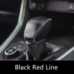 Non - Slip Car Gear Shift Knob Cover Trim with Grip Handle - 21 - 23 RAV4 Hybrid (Black white line)