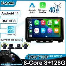 

9" Android 11 8 Core 4G LTE DSP Car Radio Stereo Multimedia Video Player GPS Unit Carplay Auto for Suzuki Jimny 2018 2019 2020