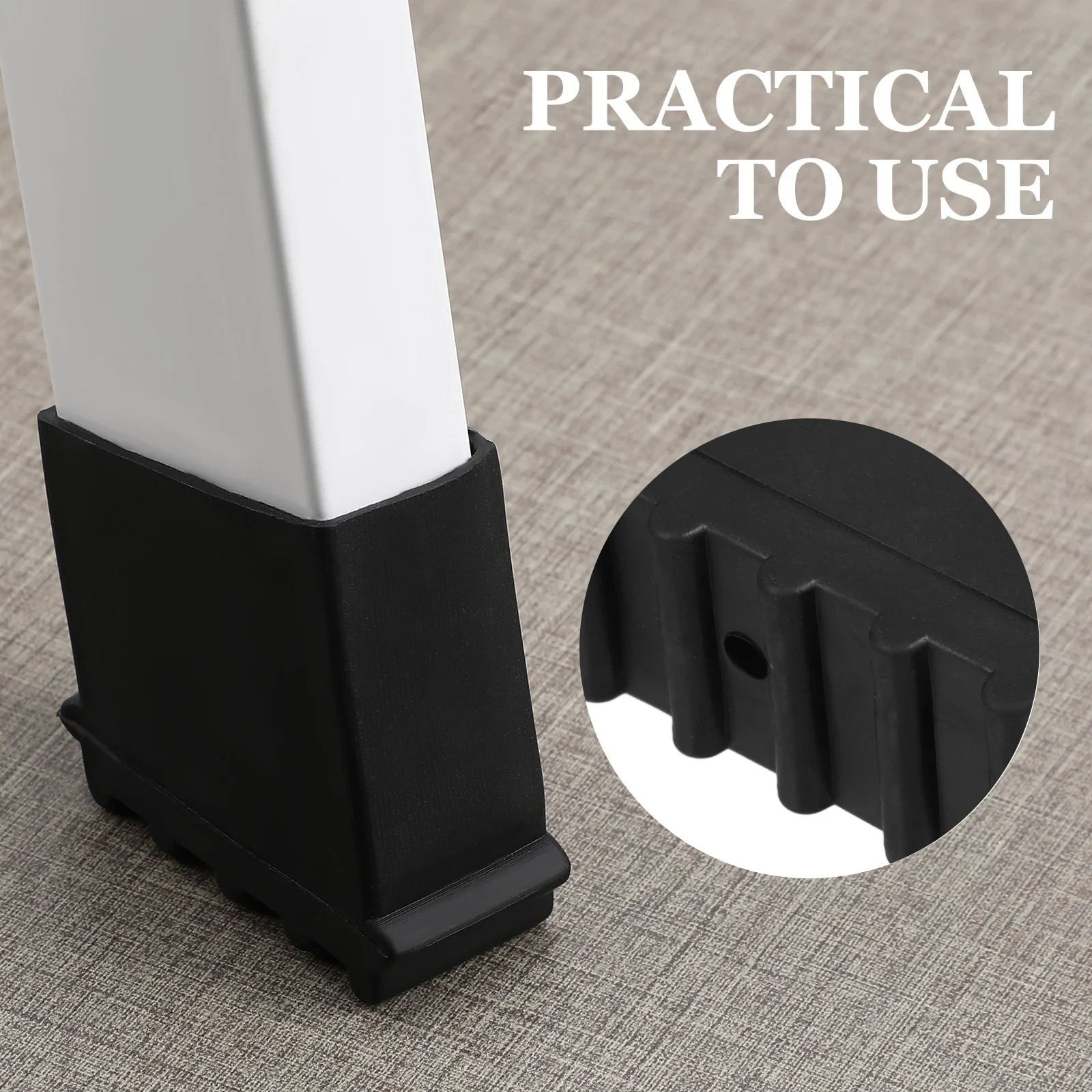 4 Pcs Ladder Foot Cover Stress Dispersion Folding Feet Covers Accessories Replacement Protectors Rest Mat Rubber Pads ladder feet covers