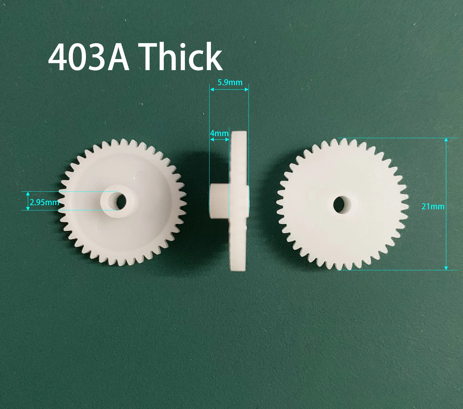 402.5A 403A Thick 422.5A 423A 442A 0.5M Gear Modulus 0.5 40 Teeth 42 Teeth 44 Plastic Gear Wheel Toy Accessories