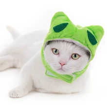 

Cute Pet Cat Frog Headgear Cartoon Dog Headdress Cat Hat Dress Up Party Selling Cute Supplies Cat Accessories