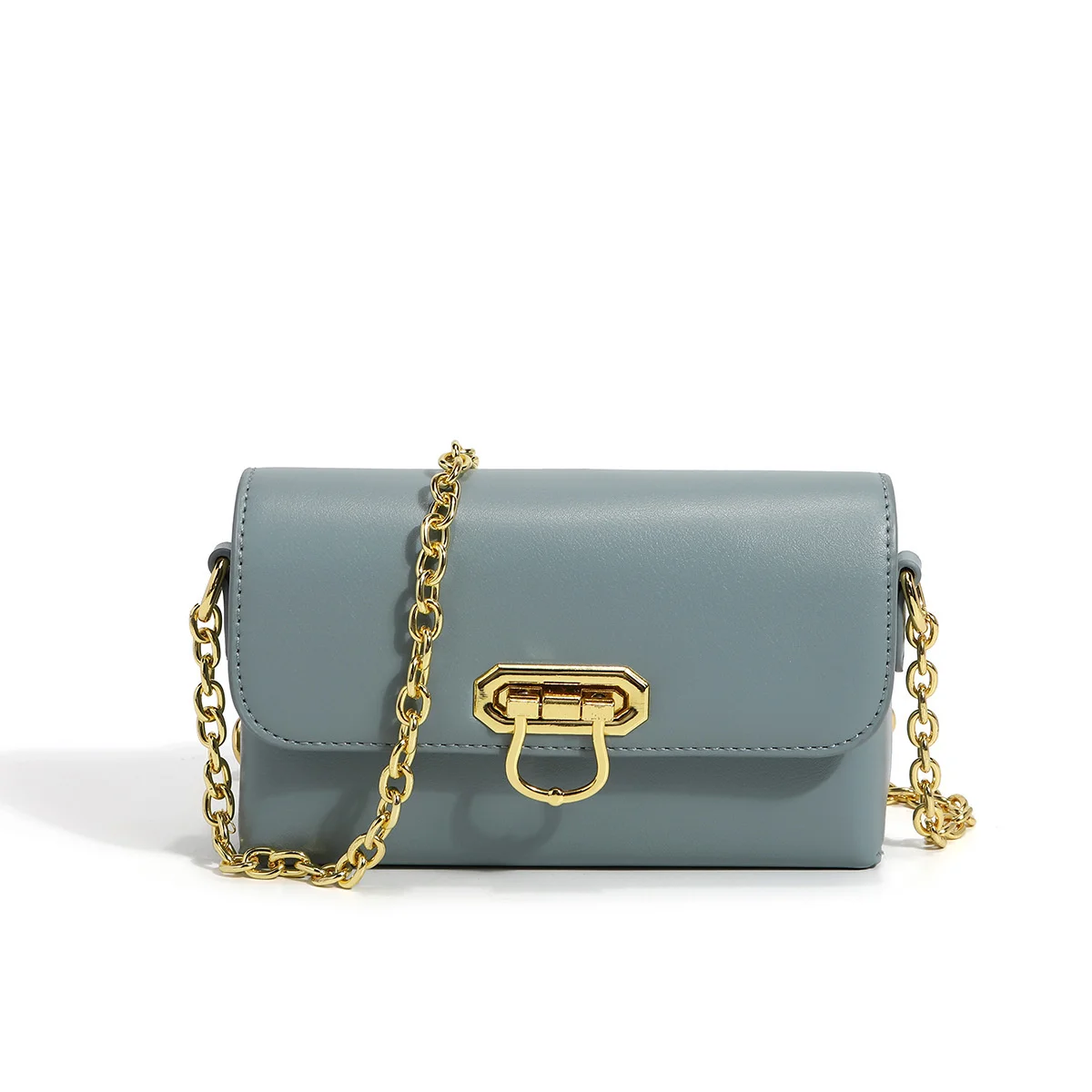 Purse bag women's summer new chain fashion PU leather portable bag single shoulder diagonal bag