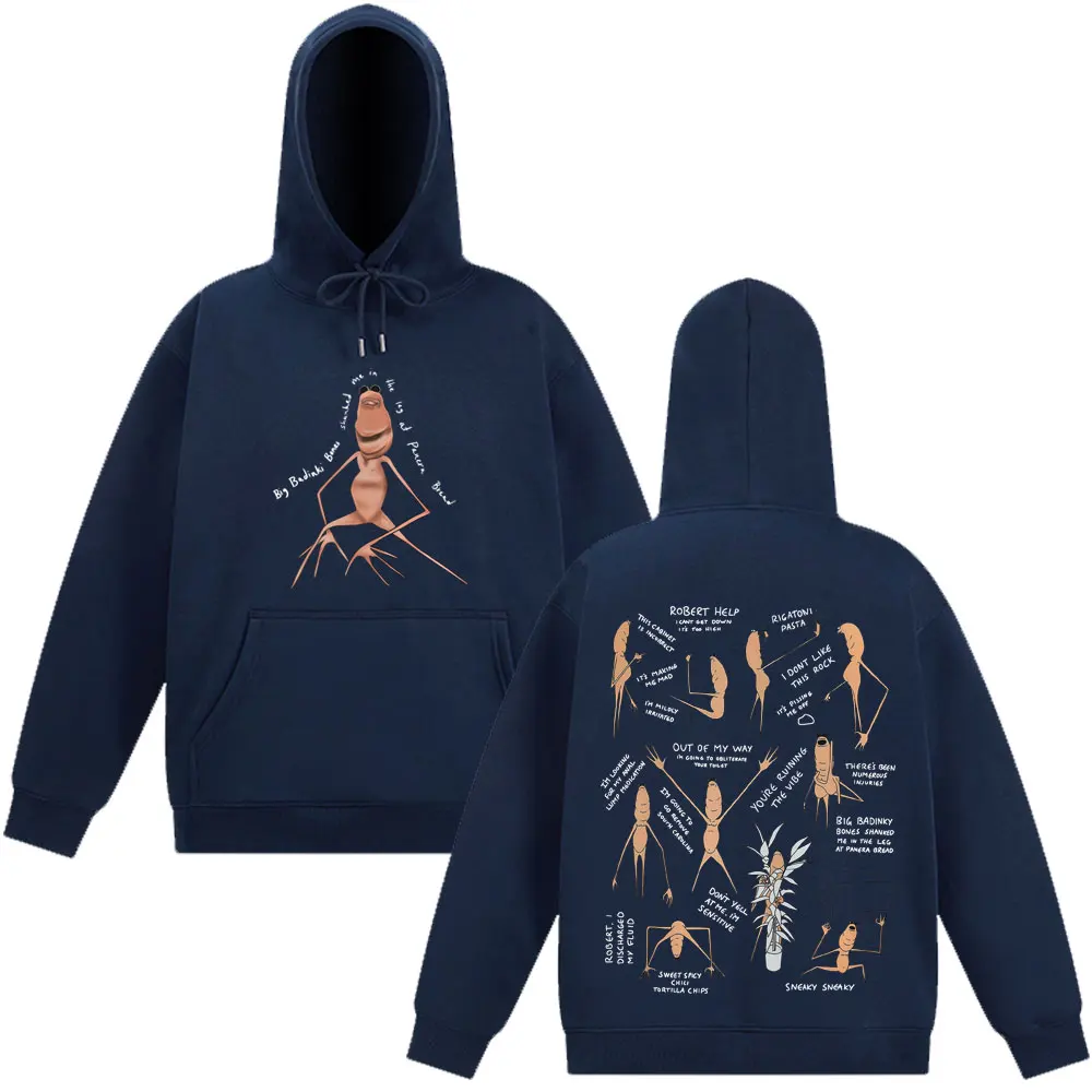 Marcus The Worm  Funny Meme Graphic Hoodie Men Women Harajuku Pullover Long-sleeved Loose Oversized Sportswear Autumn and Winter