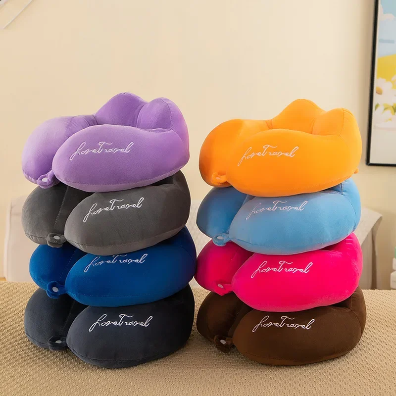 Neck Pillow Airplane Car Pillow Travel Healthcare Soft Travel U Shaped Nap Neck Cushion PP Cotton