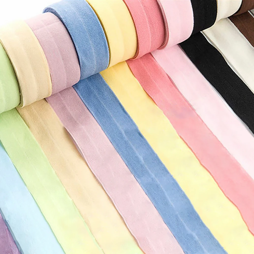 Chainho,Nylon Webbing Elastic Band,Rolling Edge Strip,Folding Cloth Tape,Width 20mm ,DIY Sewing Material Accessories,25SJD7