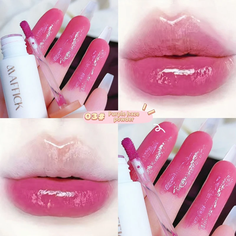 Mirror Water Lip Gloss Cherry Pink Liquid Lipstick Moisturizing
