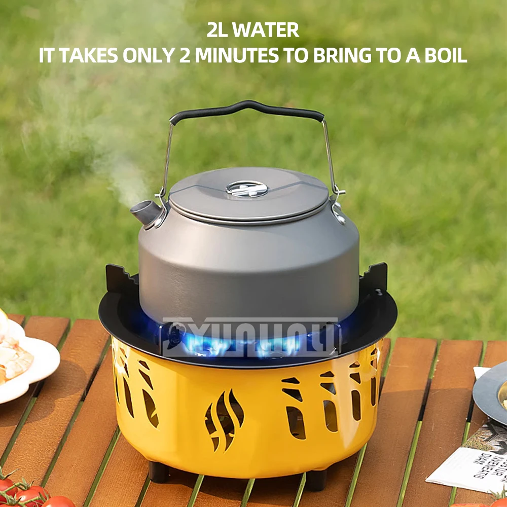 7-hole Fierce Fire Stove, Portable Windproof Gas Stove, Camping Car Outdoor Cooking Utensils